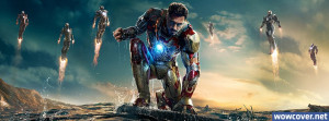 Iron Man 3 Iron Man Vs Mandarin Facebook Cover Timeline Facebook Cover