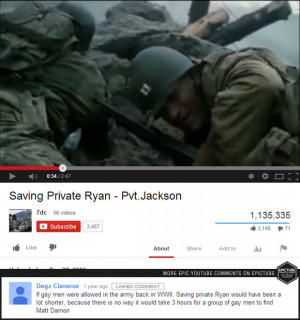 saving private ryan youtube comment