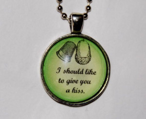Peter Pan Quote Necklace. Wendy's Kiss. 18 by EvangelinasCloset, $14 ...