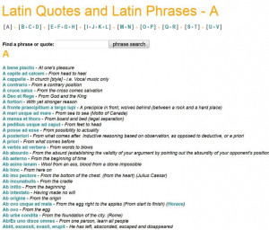 Latin Quotes and Phrases
