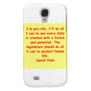 great Sarah Palin quote Galaxy S4 Cover