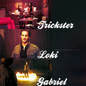 Gabriel Supernatural Fan Art Trickster loki gabriel by