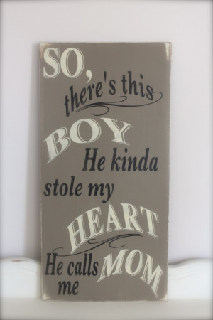 So There's This Boy, Wall Art, Wood Sign, Custom Sign, Quote, Boy ...