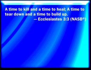 Ecclesiastes 3:3 Bible Verse Slides