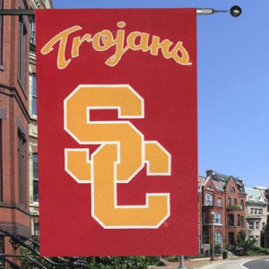USC Trojans Applique NCAA Flag