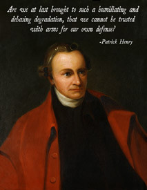 Patrick Henry Right To Bear Arms Poster