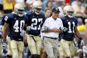 Presentations by former Notre Dame head coach Lou Holtz and others ...