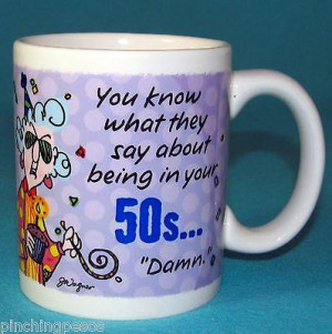 Hallmark Maxine 50th Birthday Coffee Mug Cup Humor Joke Gift Funny ...