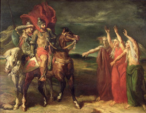 Painting Name: Macbeth and the Three Witches 1855
