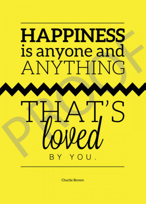 Charlie Brown Wall Art Quote Graphic Design