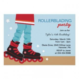 Roller Skating Invitations
