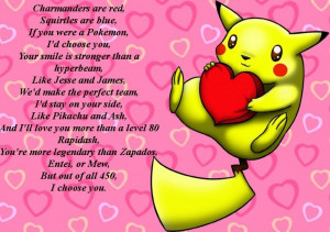 mouse pikachu pink poem pokémon pun valentines_day ♥