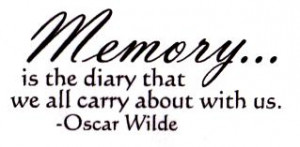 Details about Memory is... Mounted rubber stamp, Oscar Wilde quote #15