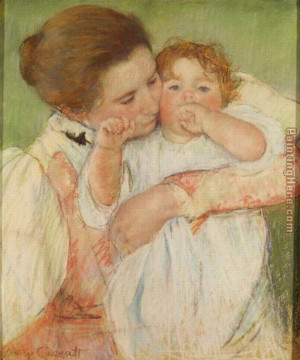 Mary Cassatt - Mary Cassatt Mother and Child, 1897 Painting
