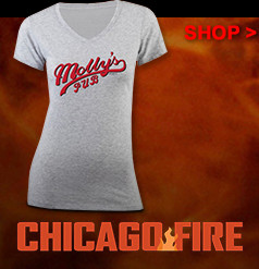tee shirt Chicago Fire big Fire truck blanc