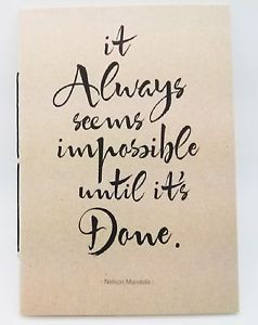 Details about Kraft cheer up quote Notebook Blank Paper Notepad Retro ...