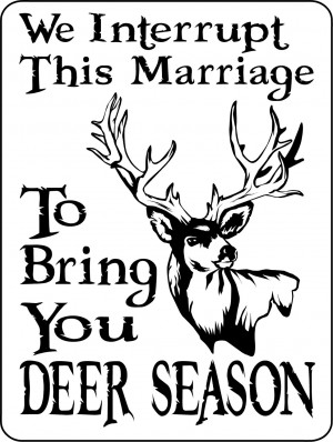 Funny Deer Hunting Coloring Page