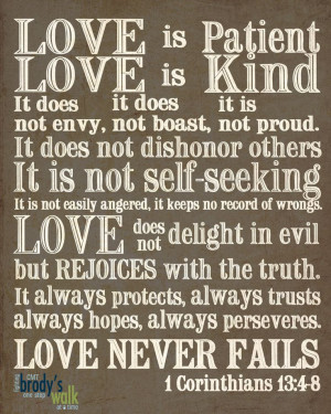 Corinthians 13...true love