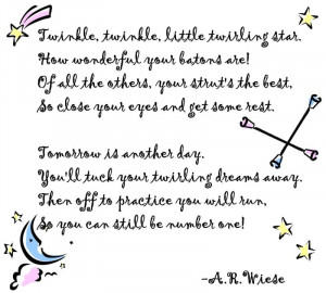 ... » Archive 2005 » Welcome to all Baton Twirlers »Twirling Poems