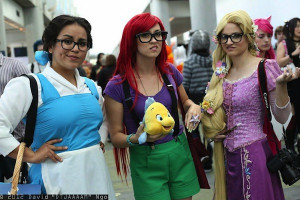 Belle, Ariel, and Rapunzel show off their new hipster look at 2012 ...