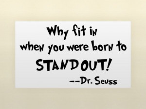 when you were born to stand out wall art wall sayings by Epic Designs ...