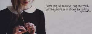 Strong And Weak Quotes Facebook Cover - Awesome Profile Pictures for ...