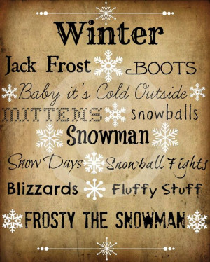 Primitive Winter Sayings Snowflake Word Art Pantry Logo Jpeg Digital ...