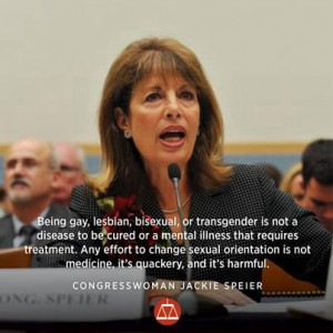 Congresswoman Jackie Speier, (D-CA) quote