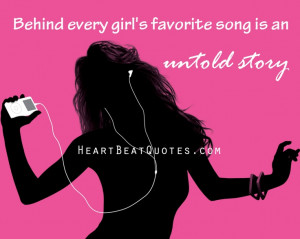 Behind every girl's favorite song