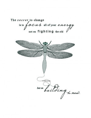 Printable Artwork- Dragonfly illustration- typography art print- The ...