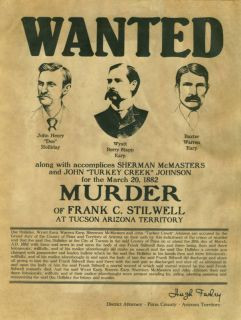 Picture Wyatt Earp Doc Holliday | Doc Holliday Wyatt Earp Warren Earp ...