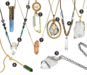 DIY Inspiration Crystal Jewelry: Rough Cut Shards