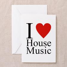 Love House Music Greeting Cards for