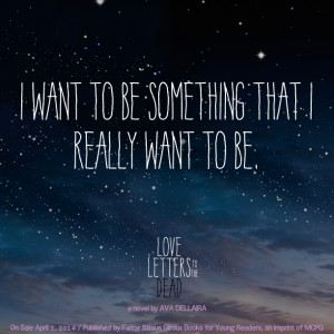 Love Letters to the Dead by Ava Dellaira came out on 4/1/14! Are you ...