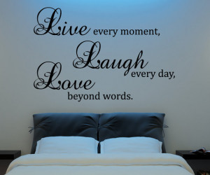 Live Laugh Love Wall Decal Vinyl Sticker Quote Art Living Room ...