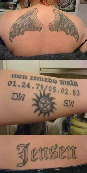 supernatural Tattoos. The second one is awesome.