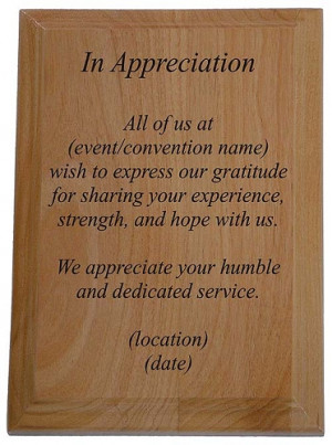 plaques gt in appreciation award plaque teacher appreciation plaque ...