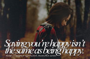 relationship, alone, being happy, fake happiness