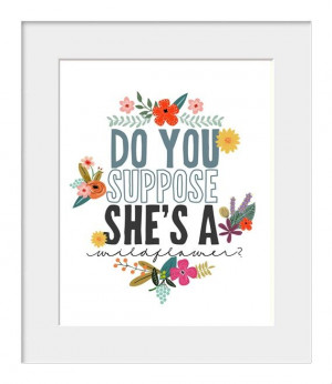 Do You Suppose She's a Wildflower? | jmpaper
