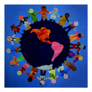 Peaceful Children around the World Posters