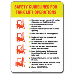 poster title 10 rules for workplace safety picture