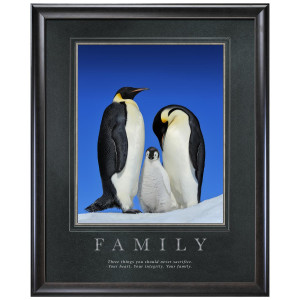 Family Penguins Motivational Poster