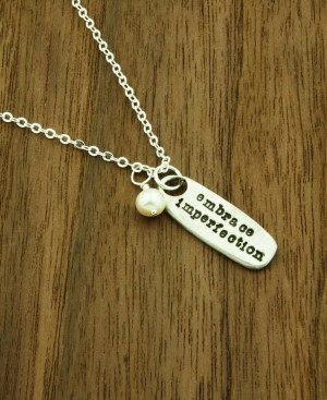 Inspirational Jewelry | Pewter Pendant Necklace | Quote Jewelry