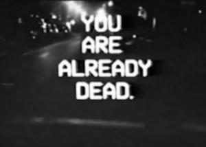 death trippy quote Black and White text creepy words horror b&w Grunge ...