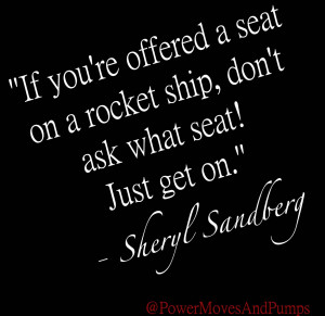 Rocket ship quote Sheryl Sandberg