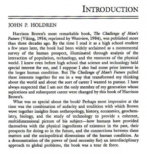 Page 73 of Earth and the Human Future ; Introduction by John Holdren