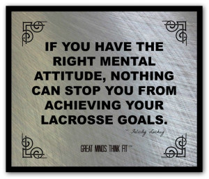 Quote Lacrosse Goals...