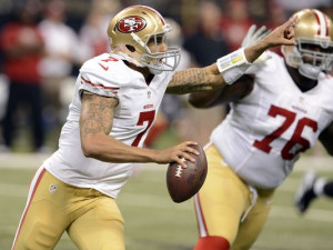 49ers quarterback Colin Kaepernick has tattoos on his arms. Can you ...