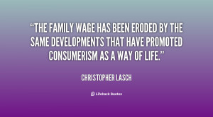 The family wage has been eroded by the same developments that have ...