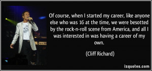 More Cliff Richard Quotes
